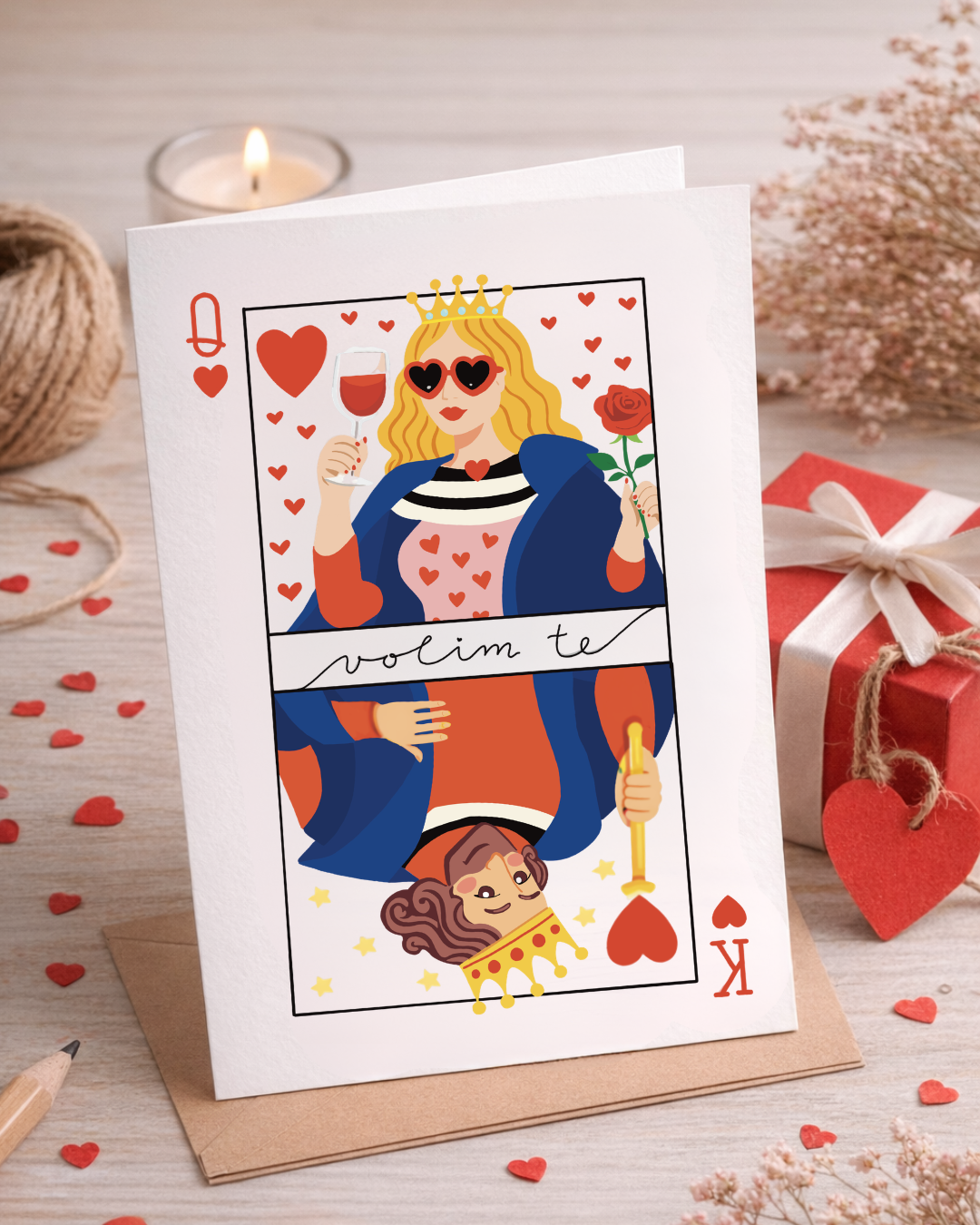 Kraljica i kralj - Čestitka za Valentinovo