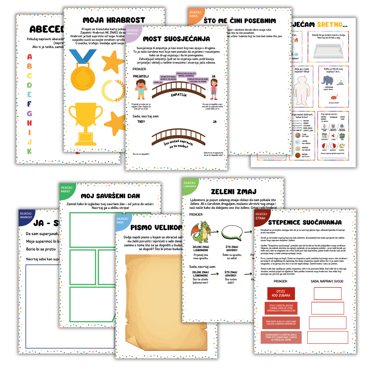 Dnevnik osjećaja za djecu - PDF (printalica)