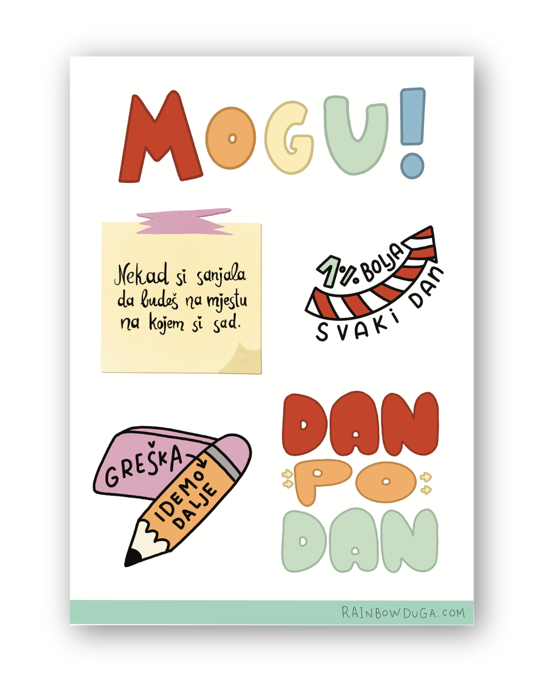 "Dan Po Dan" sticker sheet