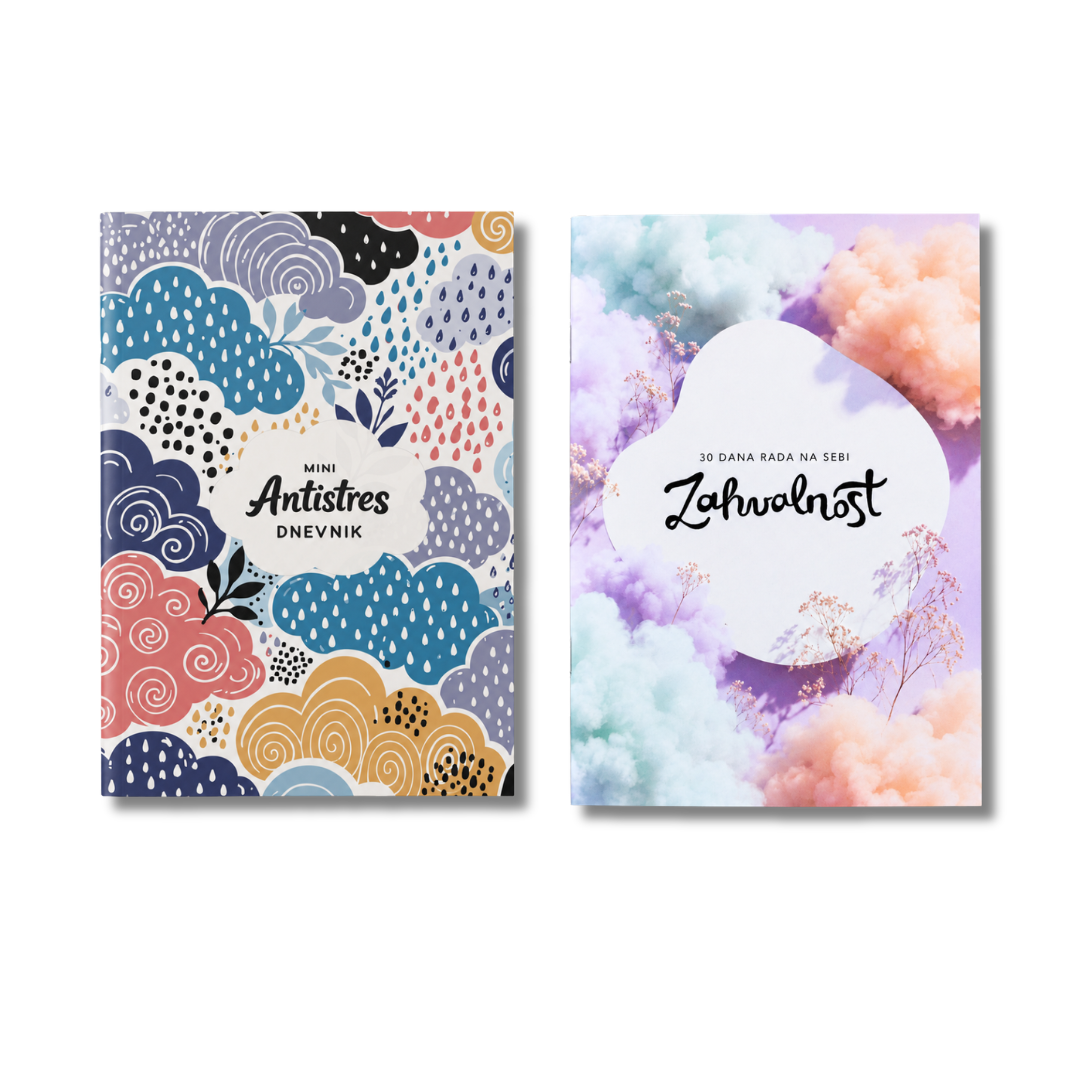 SET: Mini Antistres dnevnik + Mali dnevnik zahvalnosti